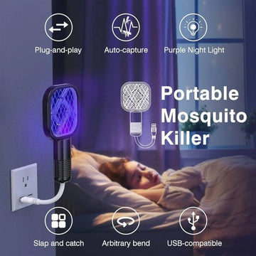 Mini USB Electric  Mosquito Racket  Mosquito Lamp & Mosquito Repellent (Free shipping cash on Delivery)