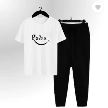 2PCs Men's Cotton Printed Track Suit